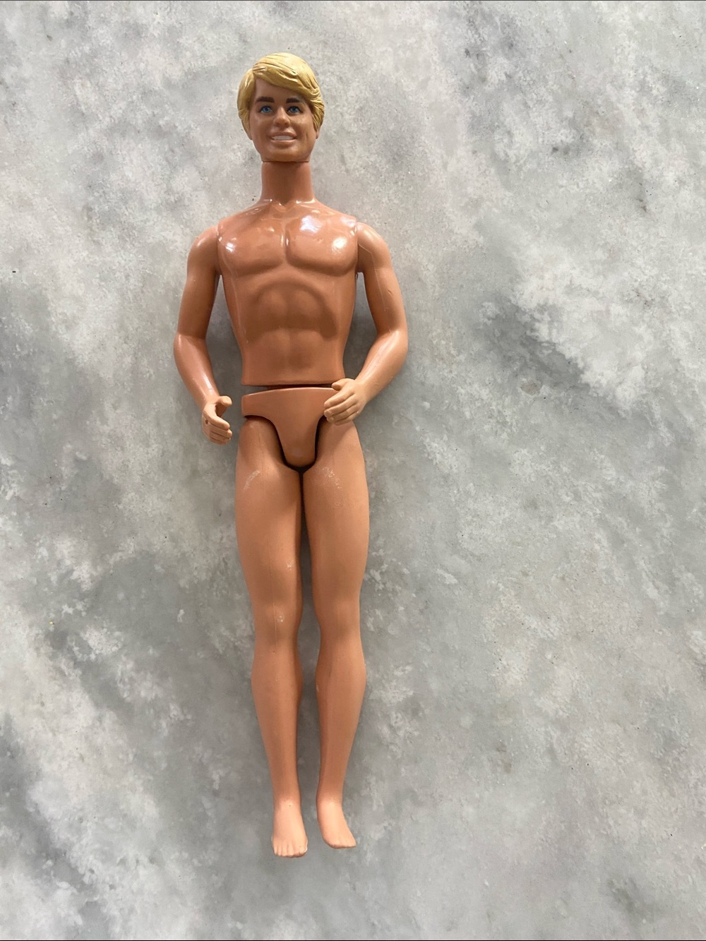 Mattel Blonde-Haired Male Doll with Tan Skin
